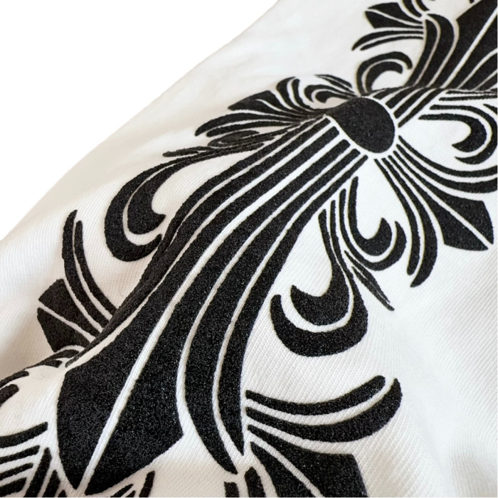 1:1 quality version Classic Floral Sleeve Horse Hoof Print Long Sleeve T-Shirt 2 colors 28711236