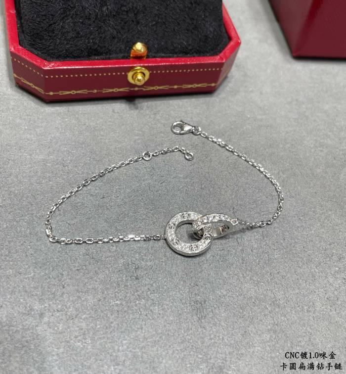1:1 quality version CNC Double ring bracelet