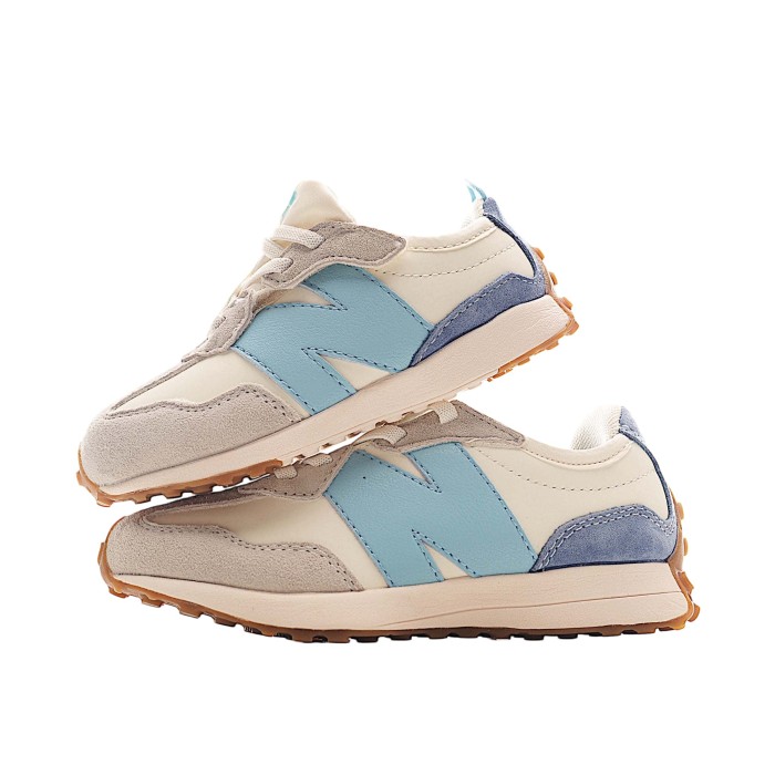 327 Style Wide Fit Suede & Leather Retro Running Shoes for Kids 9 colors 29010887