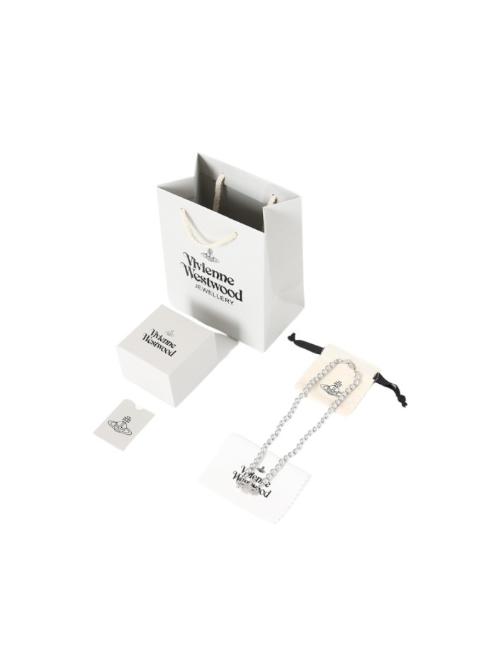 Grey Pearl Saturn Necklace 28659501