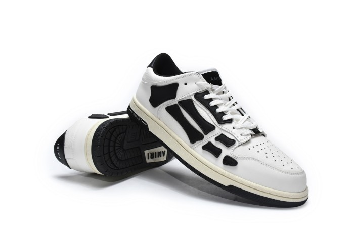 AM Skel Top Low White Black White PS22MFS003-111