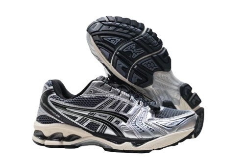 AC Gel-Kayano 14 Black and Silver Two-Tone Shoes 28441120