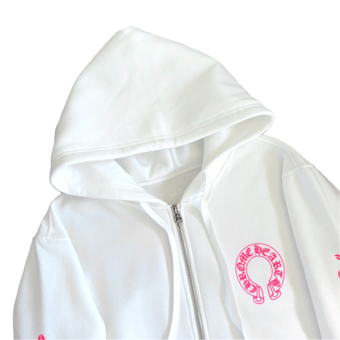 1:1 quality version Cross Vine Back Horse Hoof Print Zipper Hoodie 2 colors 28691989