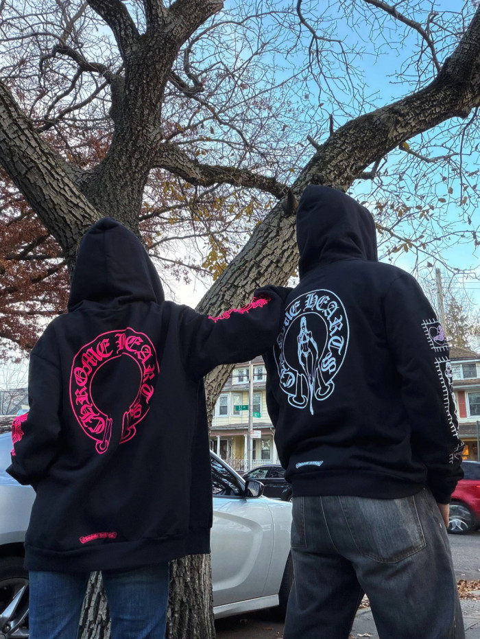 1:1 quality version Cross Vine Back Horse Hoof Print Zipper Hoodie 2 colors 28691989