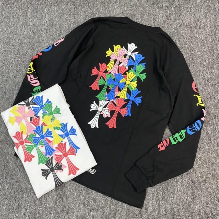 1:1 quality version Colorful Cross Long Sleeve 2 colors