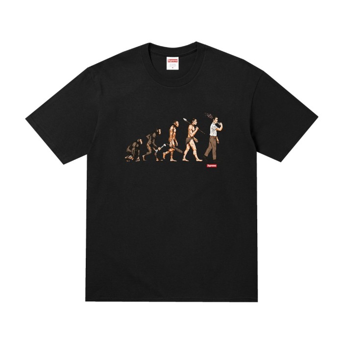 Evolution Satire Print Cotton T-Shirt Tee 2 colors 29047925