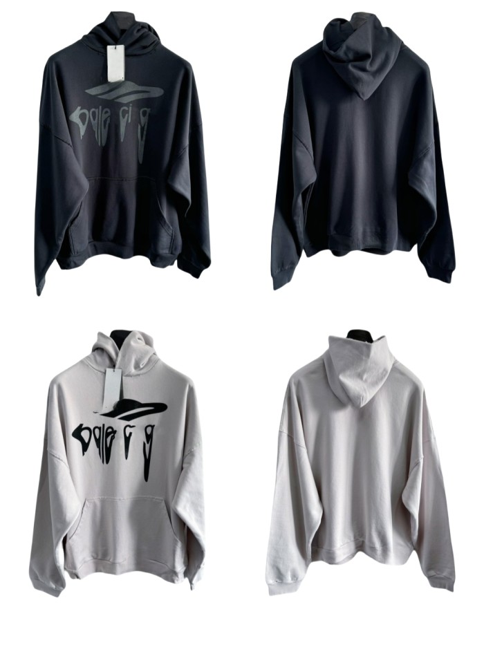 1:1 quality version 28027083 Liquified Letter Print Hoodie 2 colors