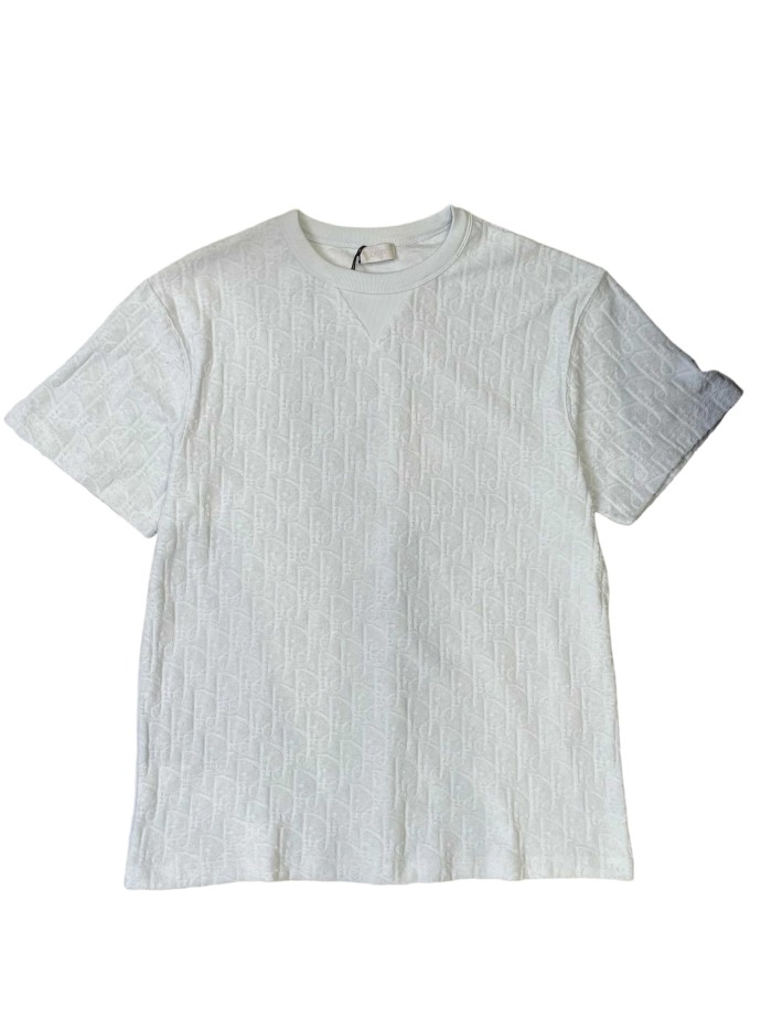 1:1 quality version Embossed Jacquard Cotton T-Shirt 2 colors 28960959