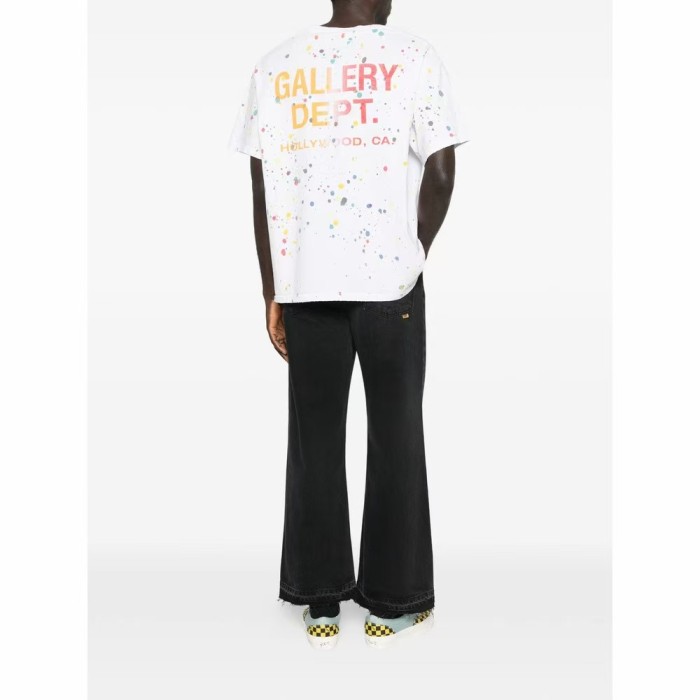 [Big & Tall for weights up to 220 lbs]1:1 quality version Colorful Splatter Graffiti Print Tee 29045591