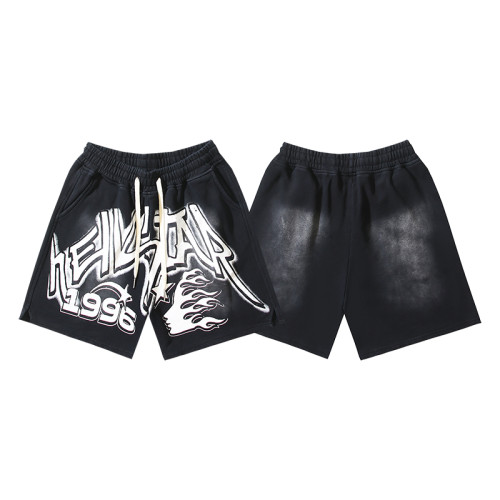 1996 Flame Portrait Print Washed Shorts 29043459