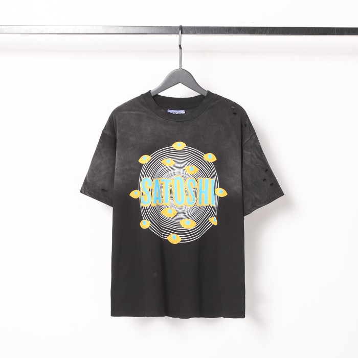 Coiled Eye Print Washed Tee 28874710