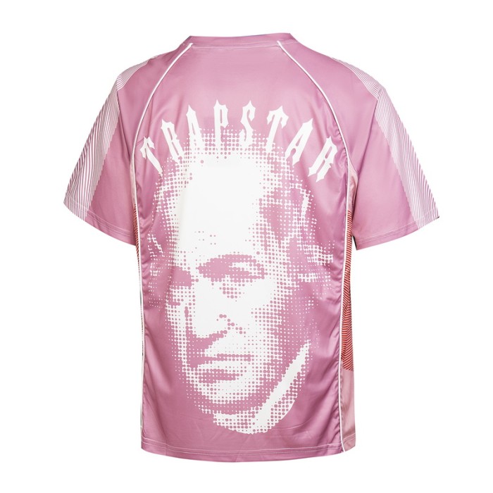 Oversized American Street Style Trapstar X Kidsuper Studios Printed Jersey T-Shirt 2 colors 29080631
