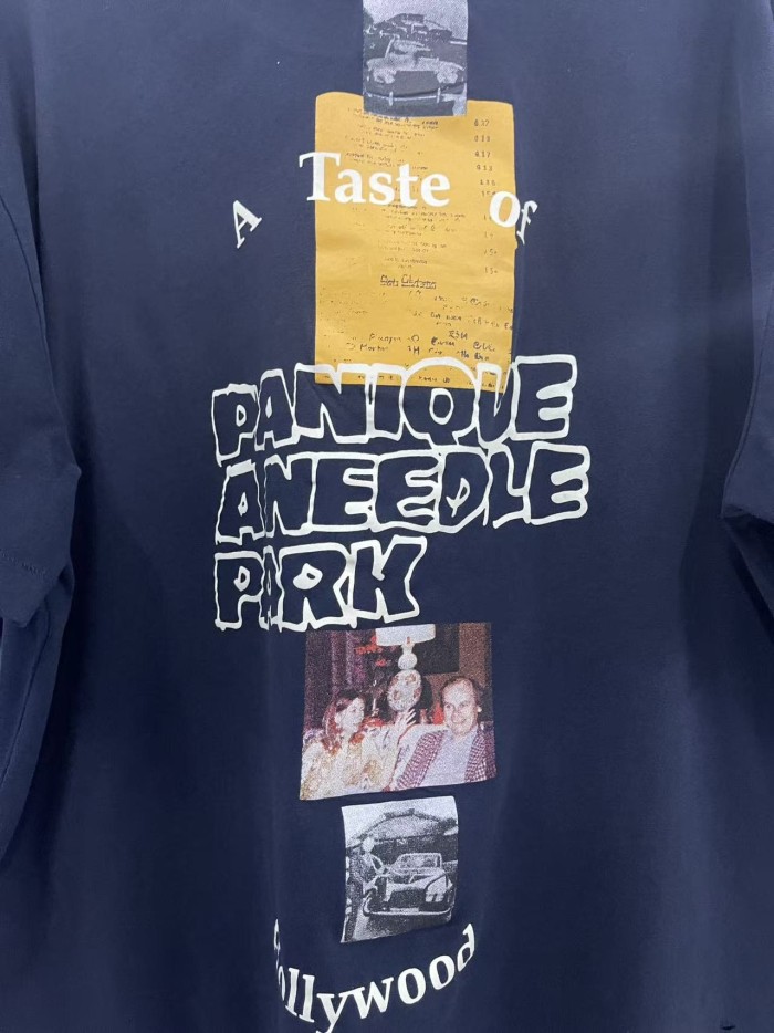 PANIQUE A NEEDLE PARK Print Washed Version Tee 28756295