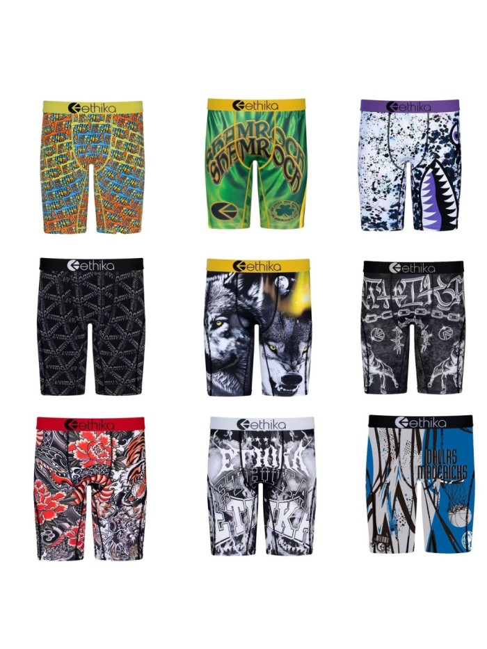 Graffiti Cool Ice Silk Print Boxer Briefs 11 colors 28974438