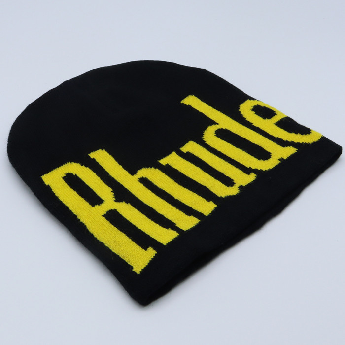 Large monogrammed logo jacquard knit cold beanie 5 colors