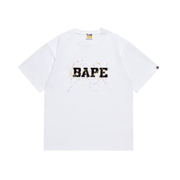 Colorful spray-painted pattern letter print T-shirt 2 colors 29068999