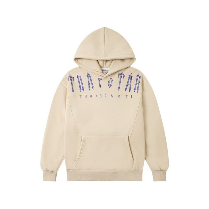 American Street Style Hot Drill Letter Print Spliced Fleece Lined Hoodie & Pants Set 2 colors 29077493