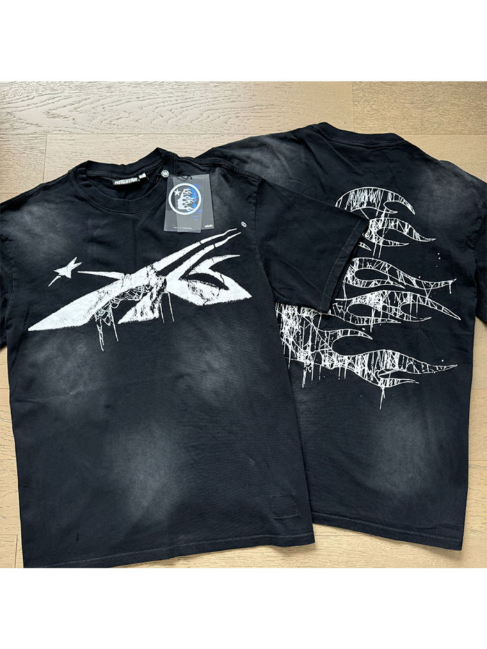 Cobweb Cracked Logo Washed Version Tee