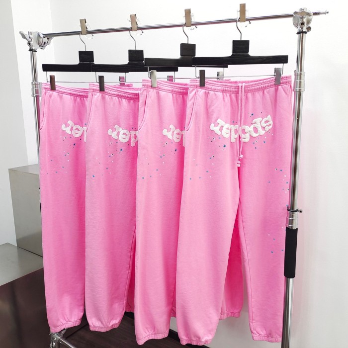 1:1 quality version Pink OG Spider Web Hoodie & Pants set