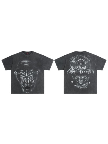 American-style hardcore dark vintage daily commuting short-sleeved shirt 29077331