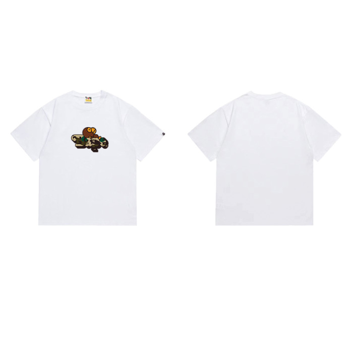 Cartoon Ape Camo  Bape  Font Print T-shirt 2 colors 29052710