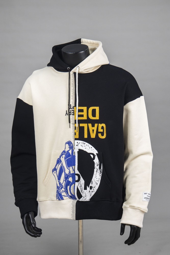 Asymmetric Patchwork Hoodie 3 colors 28475718