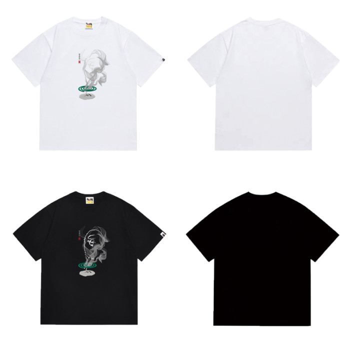 Ape Head Ink Smoke Art Print Japanese Style T-shirt 2 colors 29060599