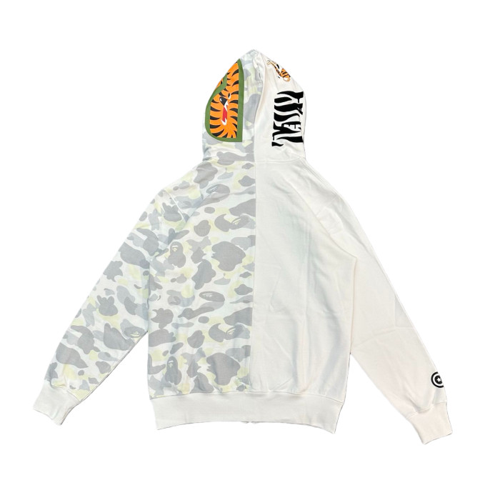 1:1 quality version FW25 CITY Camo Patchwork Glow-in-the-Dark Zipper Hoodie 2 colors 28523740