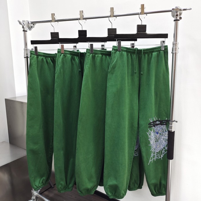 1:1 quality version Army Green Starfish Spider Web Hoodie & Pants Set
