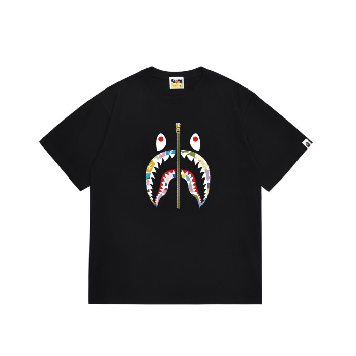 Multi-Color ABC Camo Shark Head Print T-shirt 2 colors 29053477