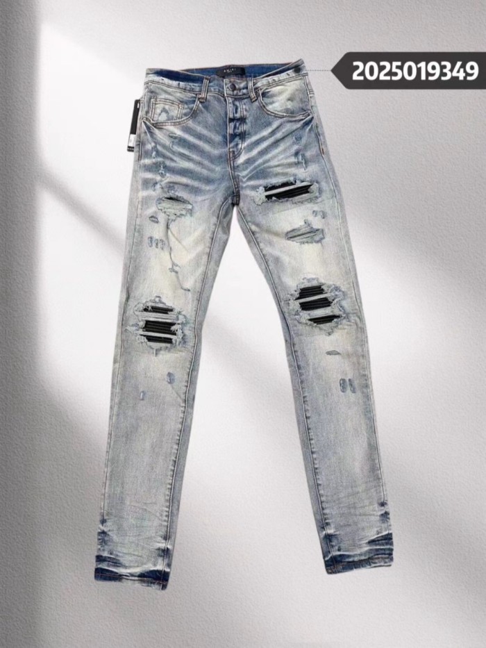 1:1 quality version 27895092 Black Patch Denim Jeans