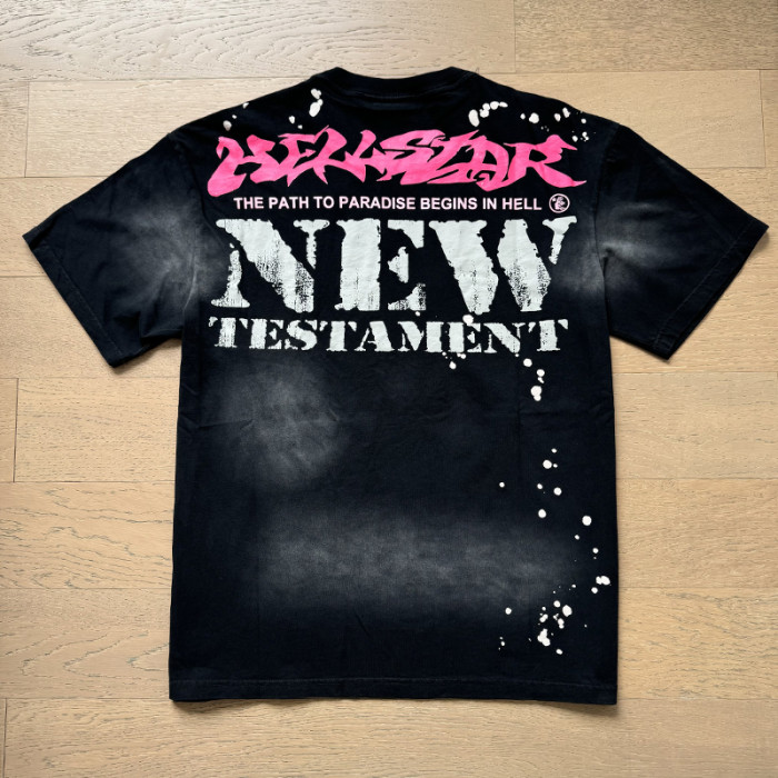 Portrait Splash Ink Print Washed tee
