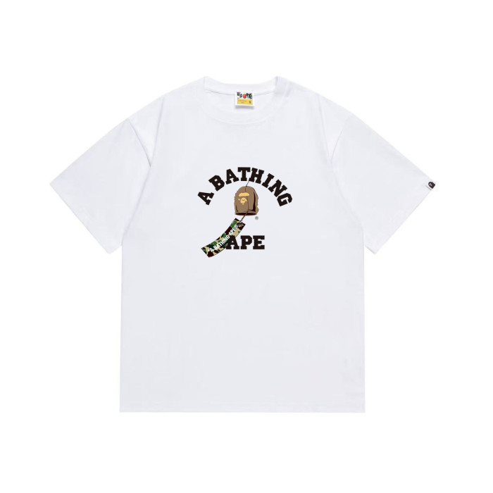 Ape Head Camo Arm Print  A BATHING APE  College Logo T-shirt 2 colors 29060431
