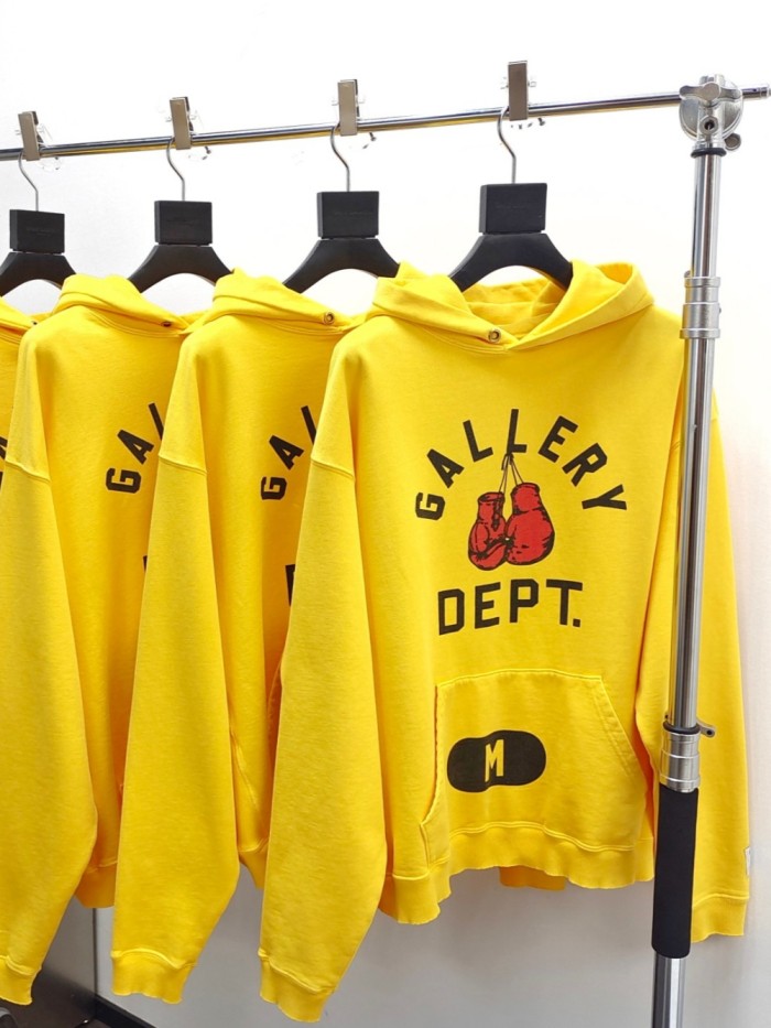 [buy more save more][Big & Tall for weights up to 260 lbs]1:1 quality version Boxing Gloves Pocket M Letter Print Hoodie 2 colors
