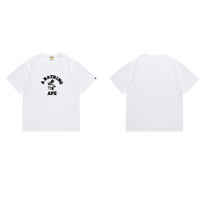 Ape Head  A BATHING APE  College Logo Print T-shirt 2 colors 29060375