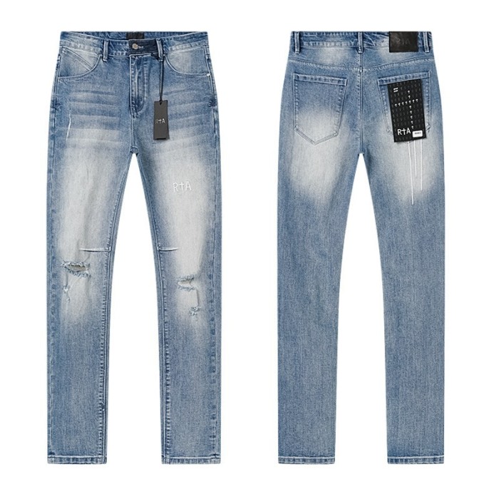 Knee-Ripped Jeans 28750137