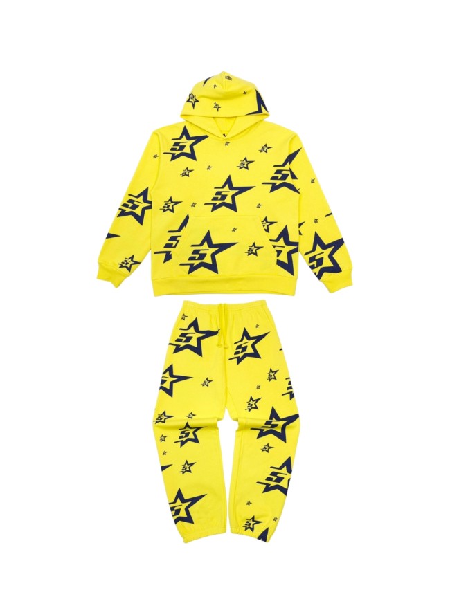 1:1 quality version 28430230 Full Print 5-star Hoodie & Pants Set