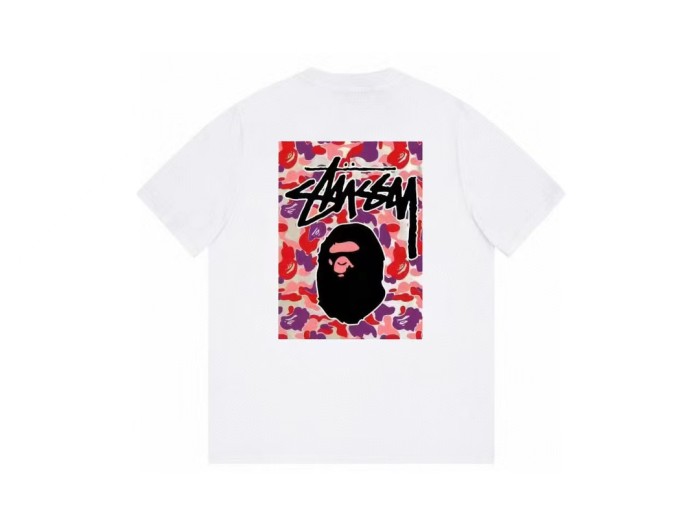 STU Co-Branded Camouflage Ape Head Tee 2 colors