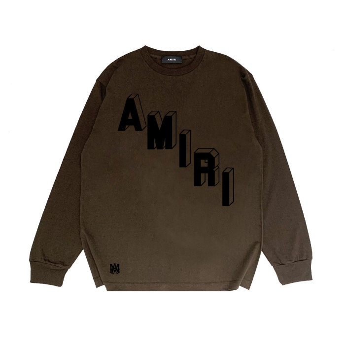 Stereo Alphanumeric Print Long Sleeve T-Shirt 25 colors