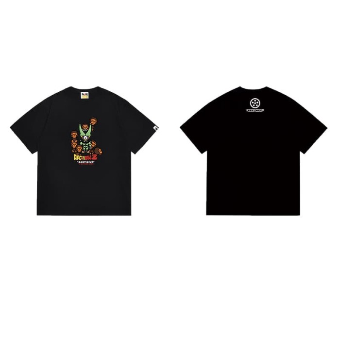 Little monkey surrounded by cartoon print T-shirt 2 colors 29054127