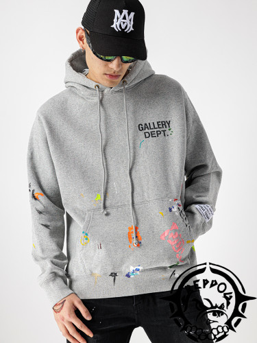 [Big & Tall for weights up to 260 lbs]1:1 quality version Watercolor Print Small Logo Hoodie