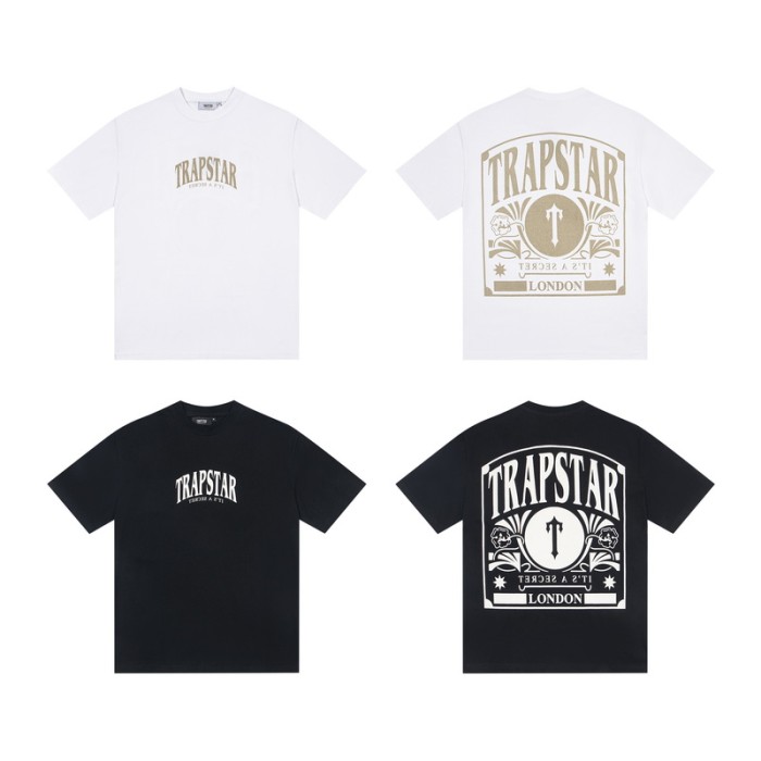 Loose High Street Front Logo And Back Vintage Graphic T-Shirt 2 colors 29080069