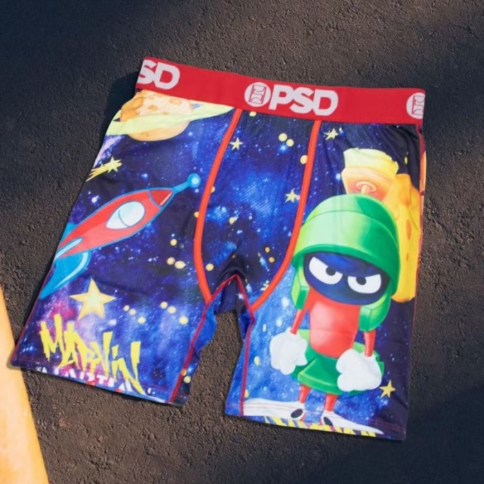 Men's Multi-Pattern Cartoon Graphic Long Boxer Shorts Underwear 16 colors 29108016