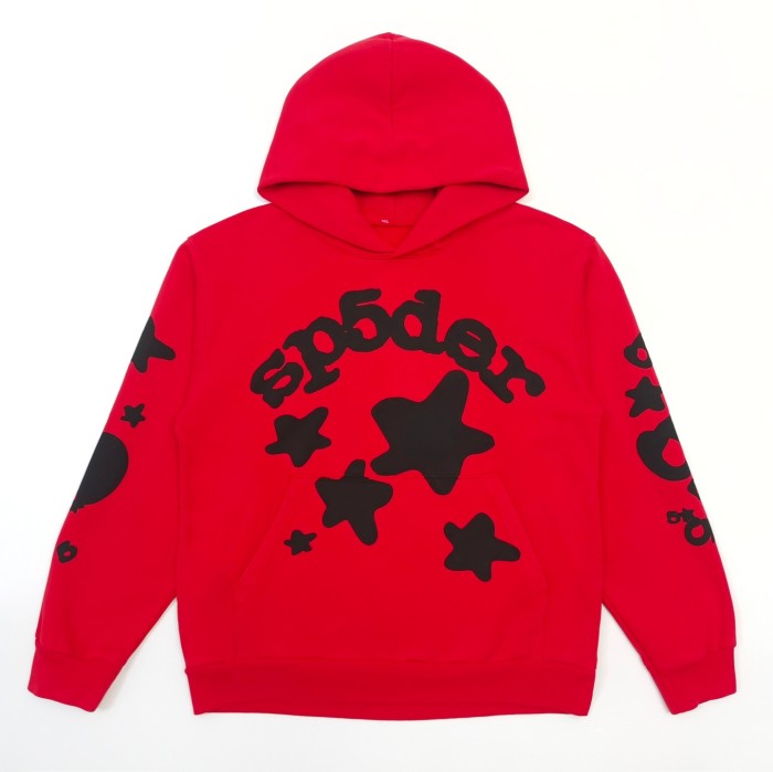 1:1 quality version Black Stars Foam Big Red Hoodie & Pants Set