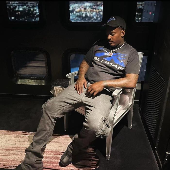 [Big & Tall for weights up to 260 lbs]1:1 quality version HS Blue Gray Logo Washed Version Tee with NFC tag