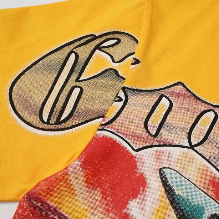 Retro Era Alien Invasion Print Washed Tee 29098136