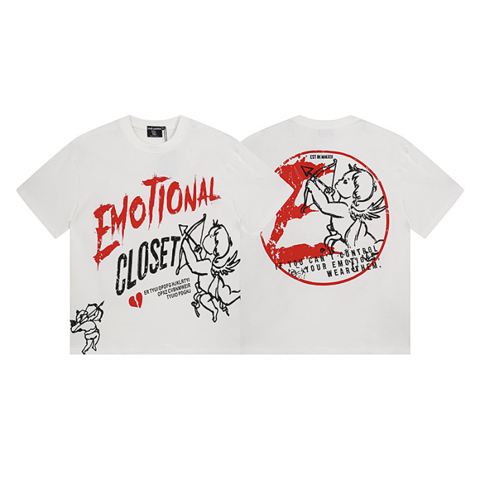 Vintage font, loose fit, dropped shoulder, short-sleeved T-shirt 3 colors 29069020