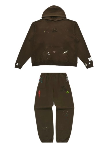 [Big & Tall for weights up to 260 lbs]1:1 quality version Small French Hand-Printed Hoodie & Pants Set 29033210