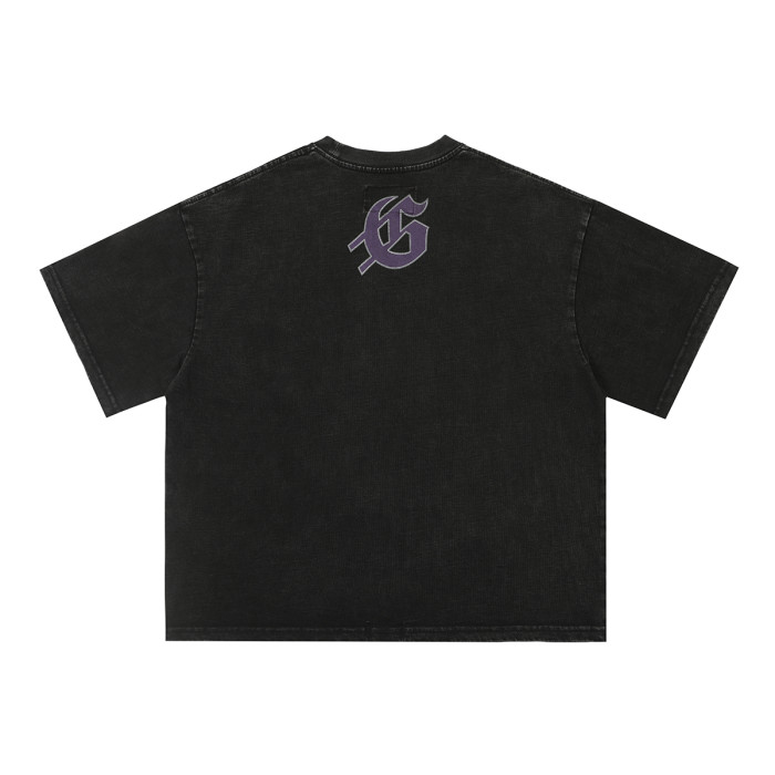 Western Skull Cowboy Cactus Logo Print Tee