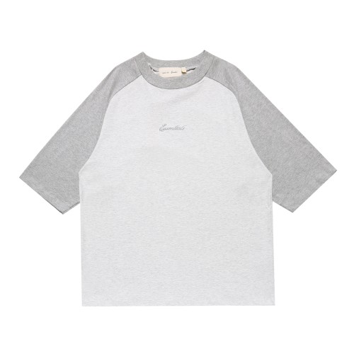 Raglan contrast stitching, chest with hidden pattern embroidery T-shirt 2 colors 29053811